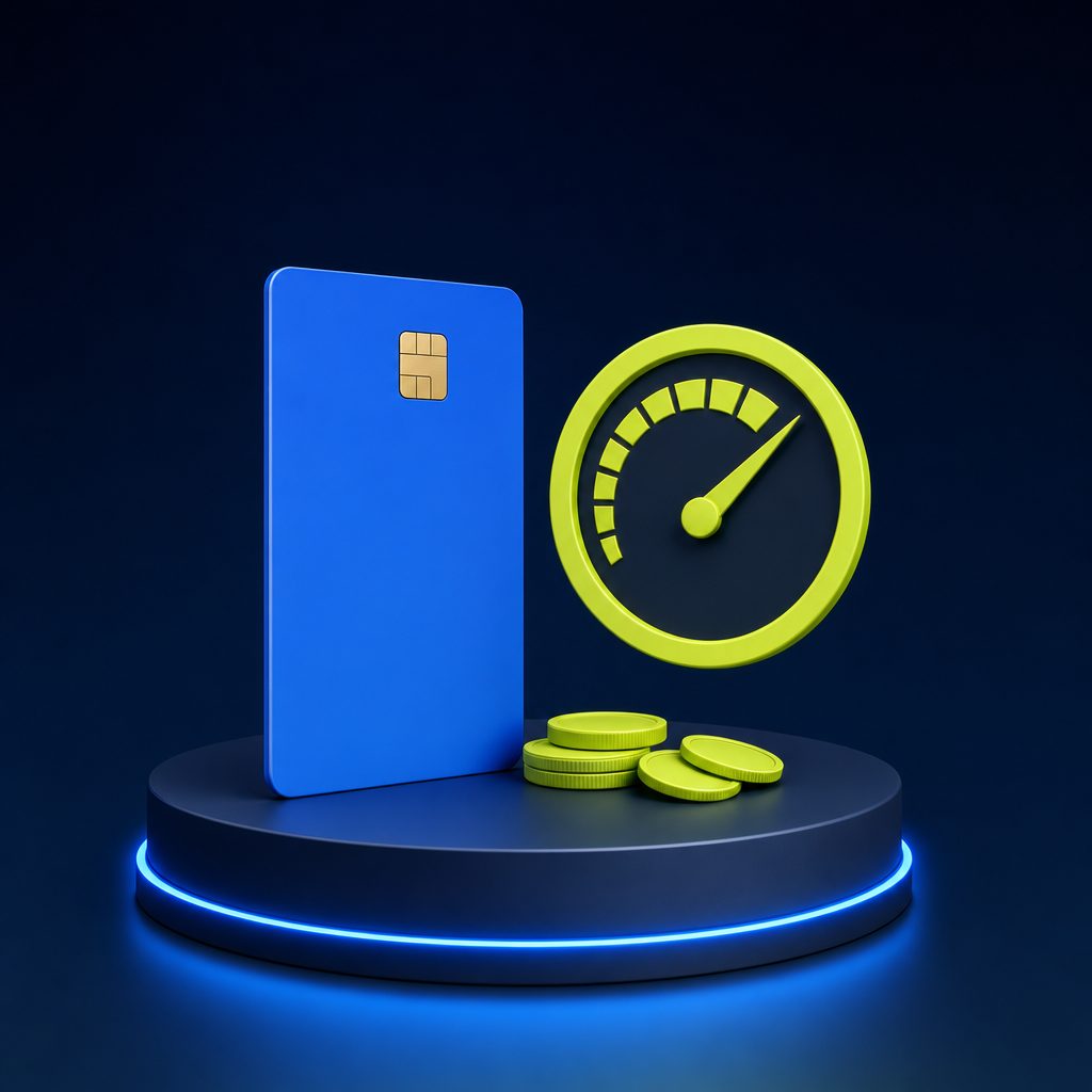 Prepaid-Karte mit Tacho-Anzeige und Muenzen - Fairness-Score eines Casino-Bonus